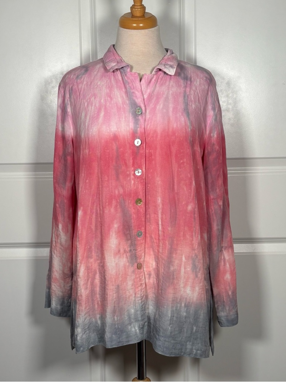 John Mark Tie-Dye Button-Down Shirt